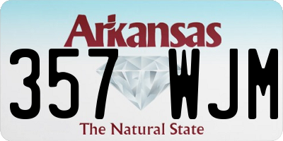 AR license plate 357WJM