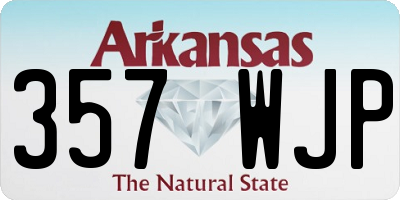 AR license plate 357WJP