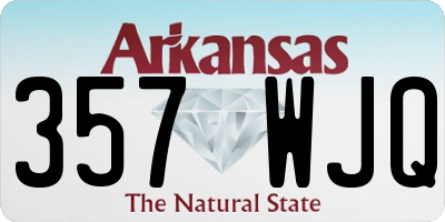 AR license plate 357WJQ
