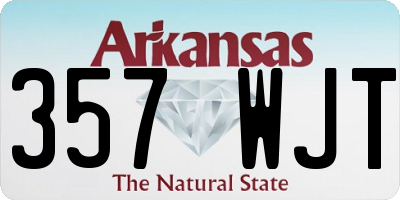 AR license plate 357WJT