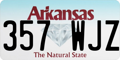 AR license plate 357WJZ
