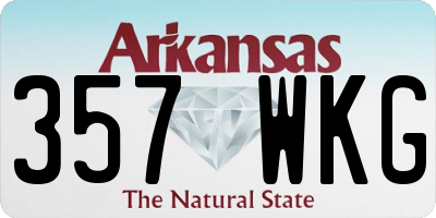 AR license plate 357WKG