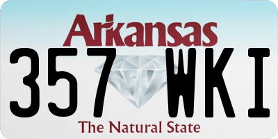 AR license plate 357WKI