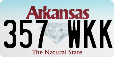 AR license plate 357WKK