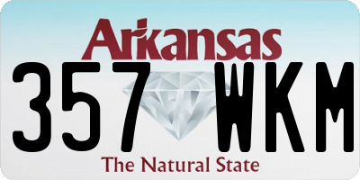 AR license plate 357WKM