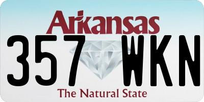 AR license plate 357WKN