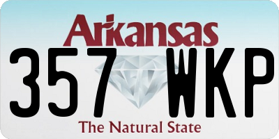 AR license plate 357WKP