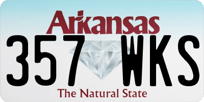 AR license plate 357WKS