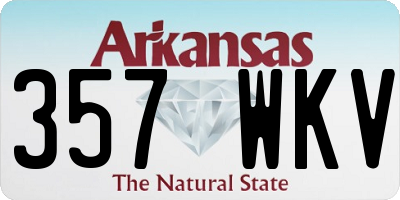 AR license plate 357WKV