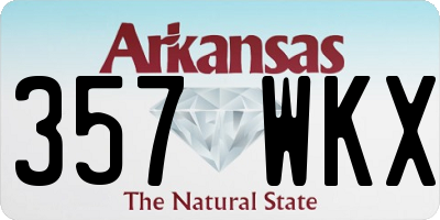 AR license plate 357WKX