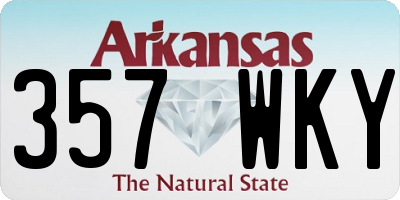 AR license plate 357WKY