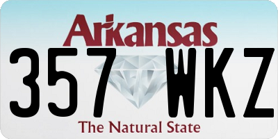 AR license plate 357WKZ