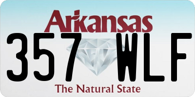 AR license plate 357WLF