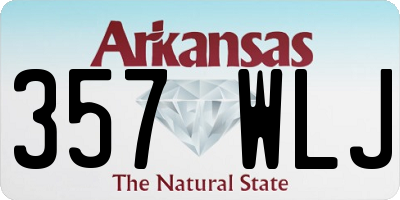 AR license plate 357WLJ