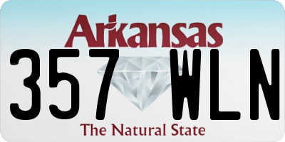 AR license plate 357WLN