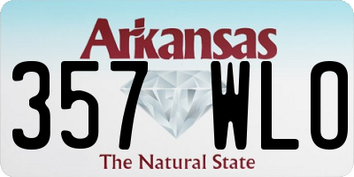AR license plate 357WLO