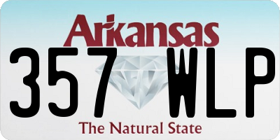 AR license plate 357WLP