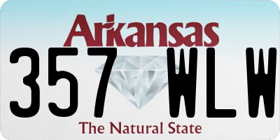 AR license plate 357WLW