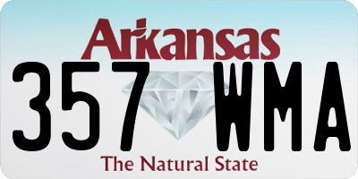 AR license plate 357WMA