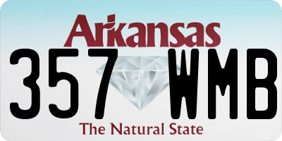 AR license plate 357WMB