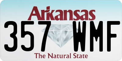 AR license plate 357WMF