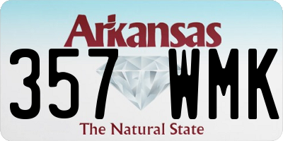 AR license plate 357WMK