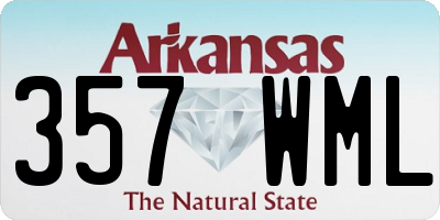 AR license plate 357WML