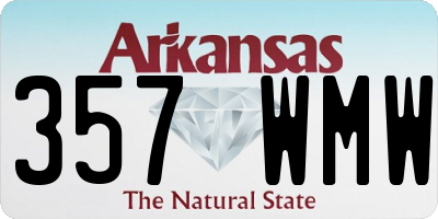 AR license plate 357WMW