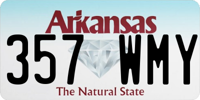AR license plate 357WMY