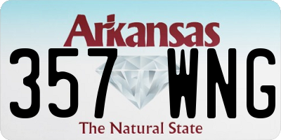 AR license plate 357WNG
