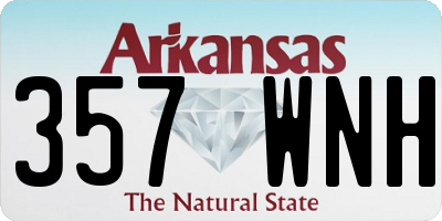 AR license plate 357WNH