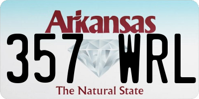 AR license plate 357WRL