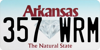 AR license plate 357WRM