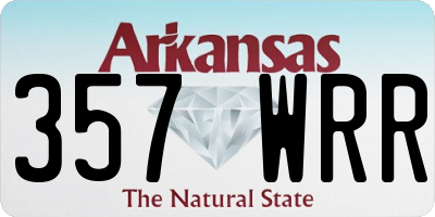 AR license plate 357WRR