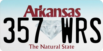 AR license plate 357WRS