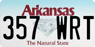AR license plate 357WRT