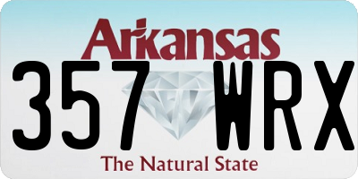 AR license plate 357WRX