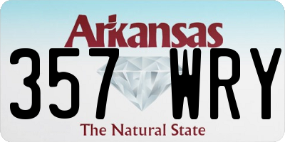 AR license plate 357WRY