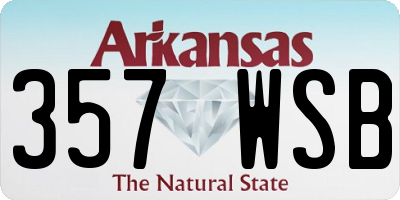 AR license plate 357WSB