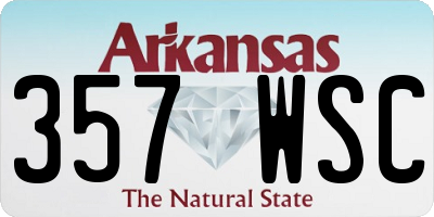 AR license plate 357WSC