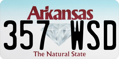 AR license plate 357WSD