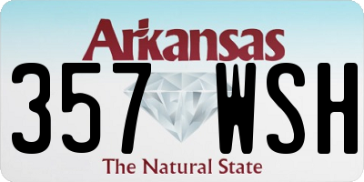 AR license plate 357WSH