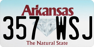 AR license plate 357WSJ