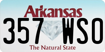 AR license plate 357WSO