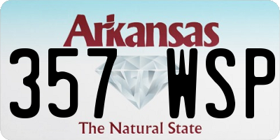 AR license plate 357WSP