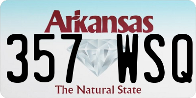 AR license plate 357WSQ