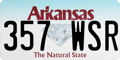 AR license plate 357WSR