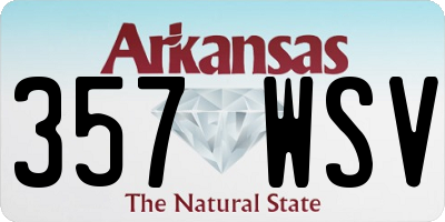 AR license plate 357WSV