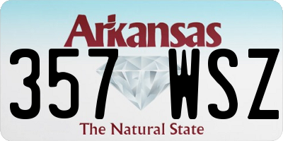 AR license plate 357WSZ