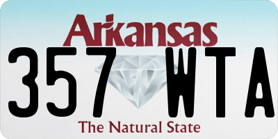 AR license plate 357WTA